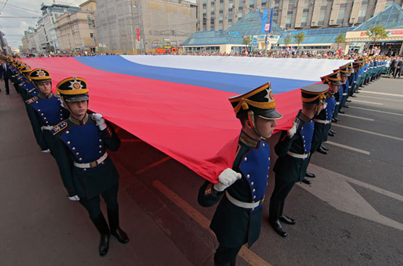 Российский флаг попал в книгу рекордов